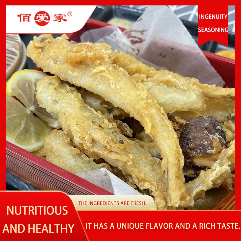baiaijia  Deep - Fried Threadfin Bream in Tempura Style （100 pieces）Crispy on the outside and tender on the inside, fresh and delicious.