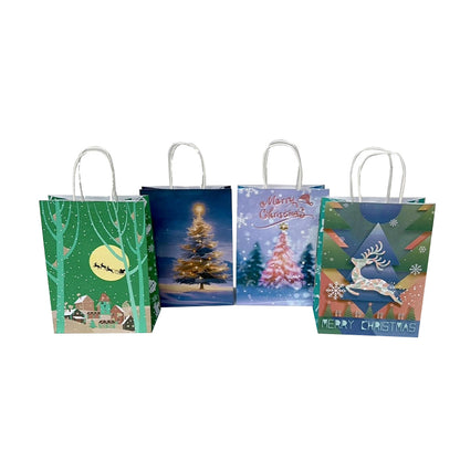 kalefubaozhuang Eco-friendly kraft paper bag (Christmas style)  Milk tea bag