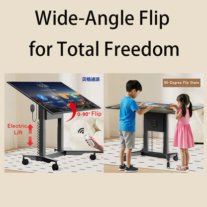 MASITE Smart Dual-Control Motorized TV Lift Mount with 0-90° Screen Rotation and Mobile TV Cart（Ask customer service for specific prices）