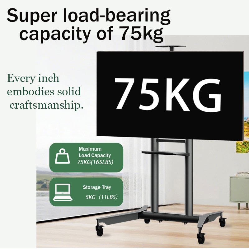 MASITE Mobile Floor-Standing TV Stand Rolling TV Cart Wheeled Floor-Standing TV Stand TV Wall Mount（Ask customer service for specific prices）