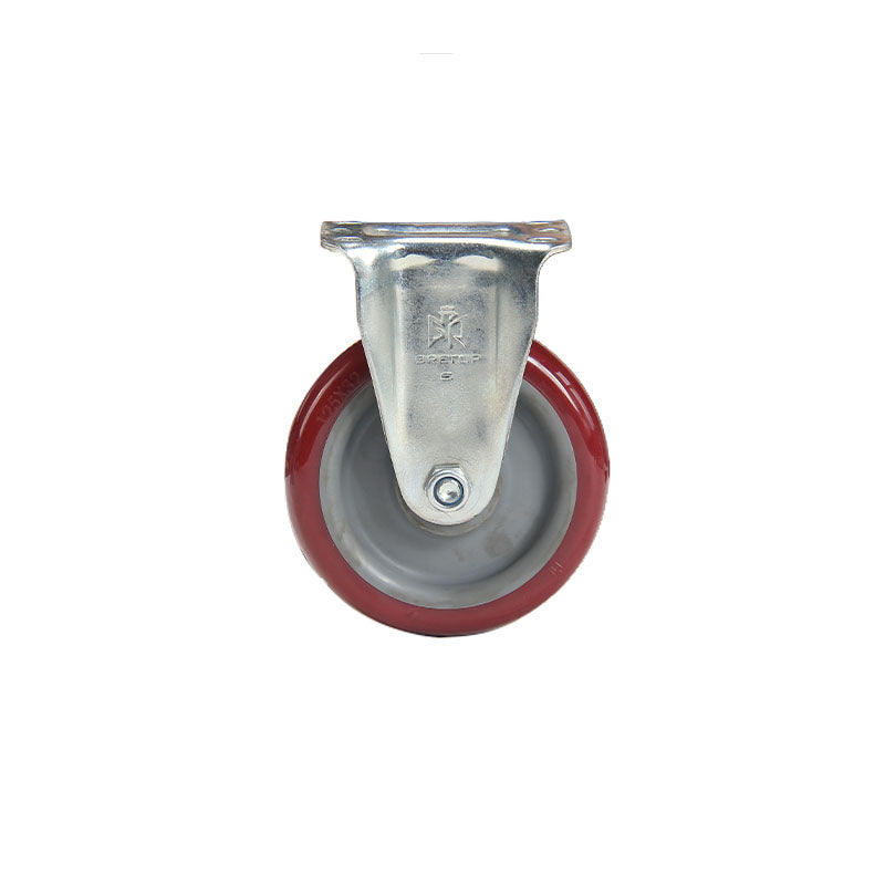 bainian GP Medium 3 inch Red PU Fixed Wheel