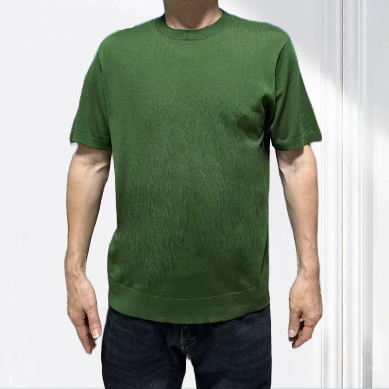 jiaoyifushi  Mens Crew Neck Short Sleeve Pullover（Price Enquiry  Starting from 100） Cotton Breathable  Casual Versatile
