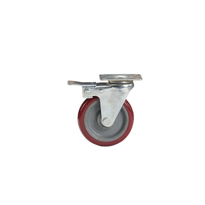 bainian GP medium 3-inch red PU brake wheels