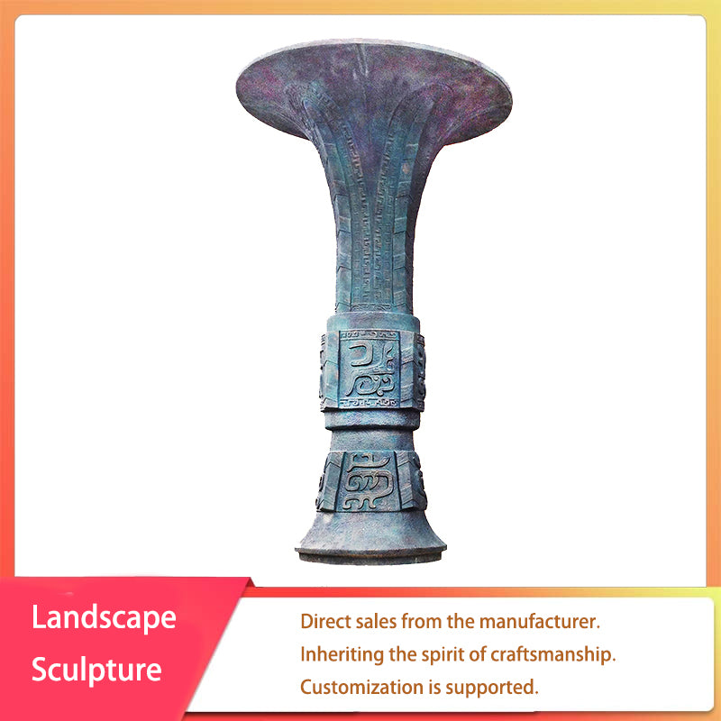 sanweiyishu wine vessel（Price consultation. Customization is supported.）The ancient charm of bronze, the elegance of ritual vessels.