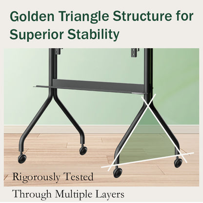 MASITE TV Mobile Stand with Wheels Universal TV Mount No-Drill Installation Living Room, Bedroom, Conference Room（Ask customer service for specific prices）