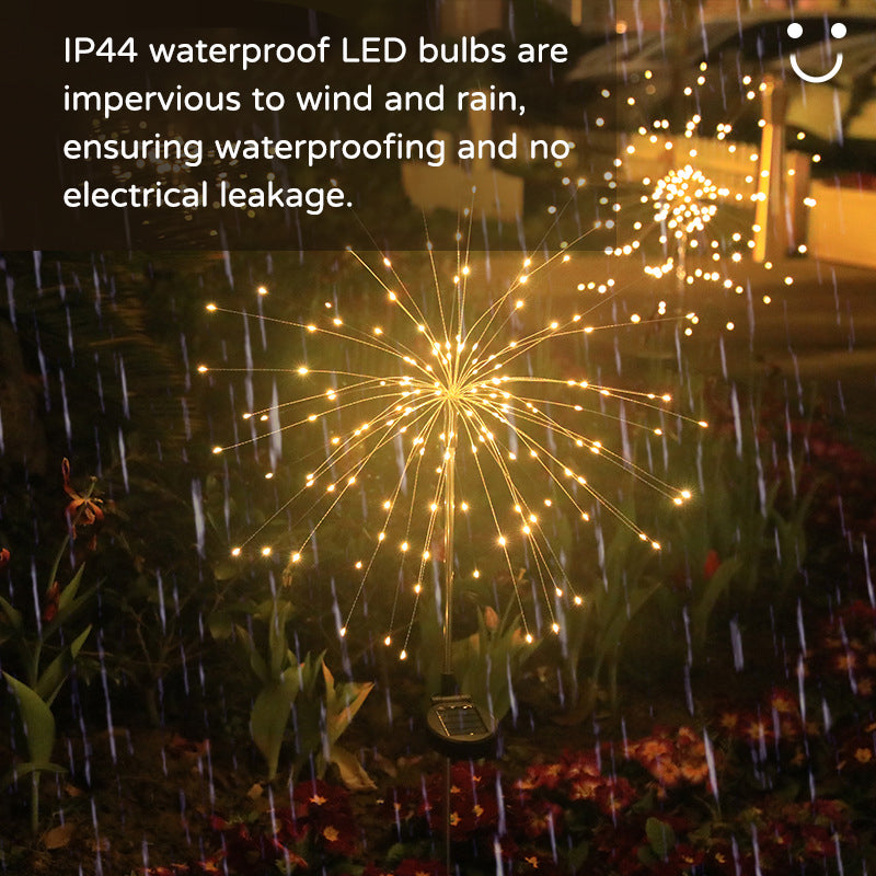 yinhendengshi Solar Ground Plug 8 Function Fireworks Light（100pcs/box） Easy to install  High quality performance   Outdoor waterproofing