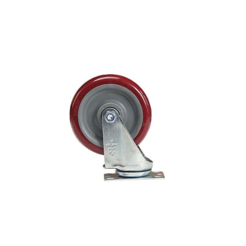 bainian GP Medium 3 inch Red PU Movable Wheelsl