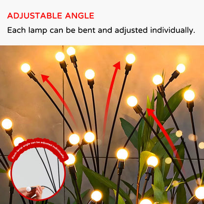 yinhendengshi Solar Ground Plug Constant Bright with Flashing Firefly Lights（100pcs/box）Charged by sunlight  0 charge
