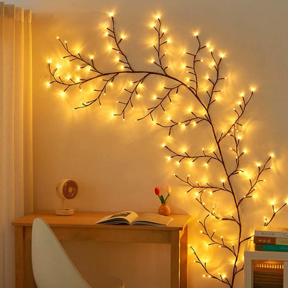 yinhendengshi  LED Vine Lights（40pcs/box）Wall-mountable  High-quality performance  Can be bent at will