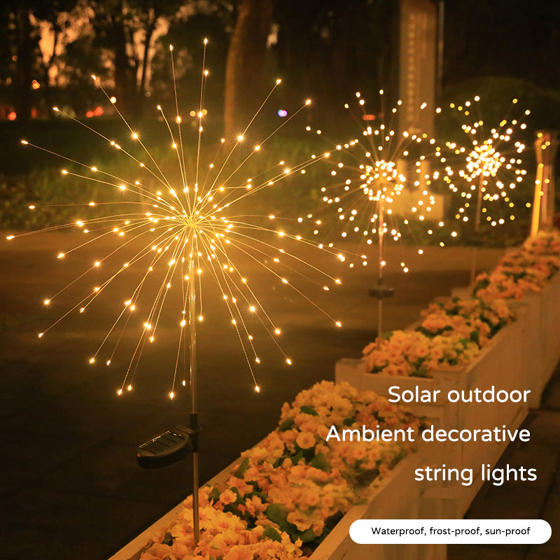 yinhendengshi Solar Ground Plug 8 Function Fireworks Light（100pcs/box） Easy to install  High quality performance   Outdoor waterproofing