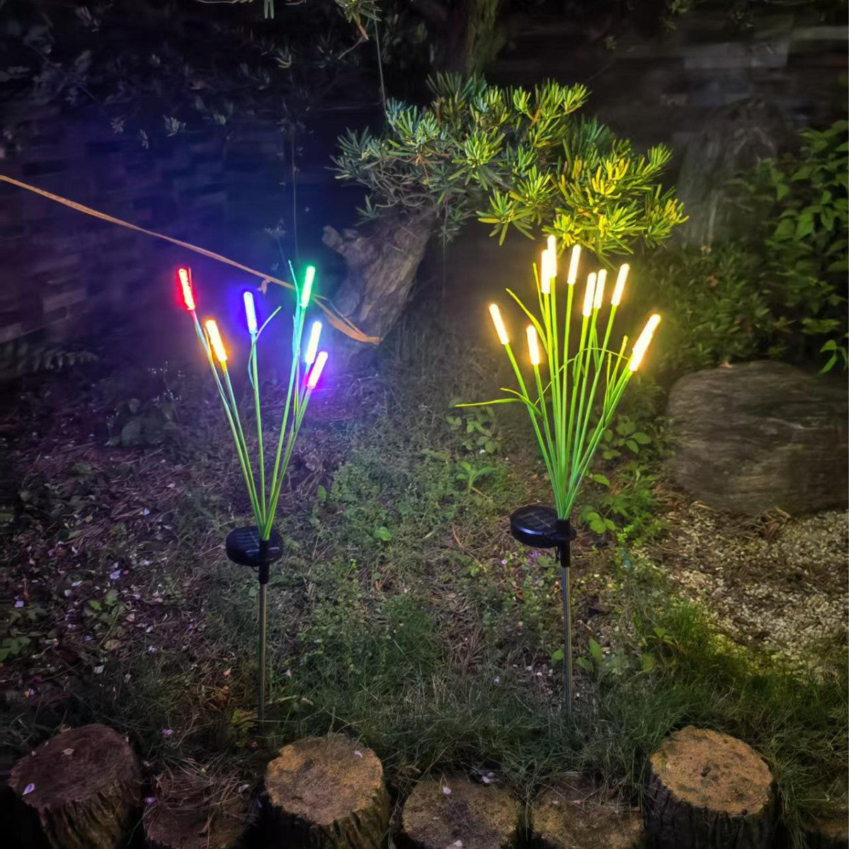 yinhendengshi Solar Inground Bubble Post Reed Light（100pcs/box）Easy to install   High quality performance  Outdoor waterproofing