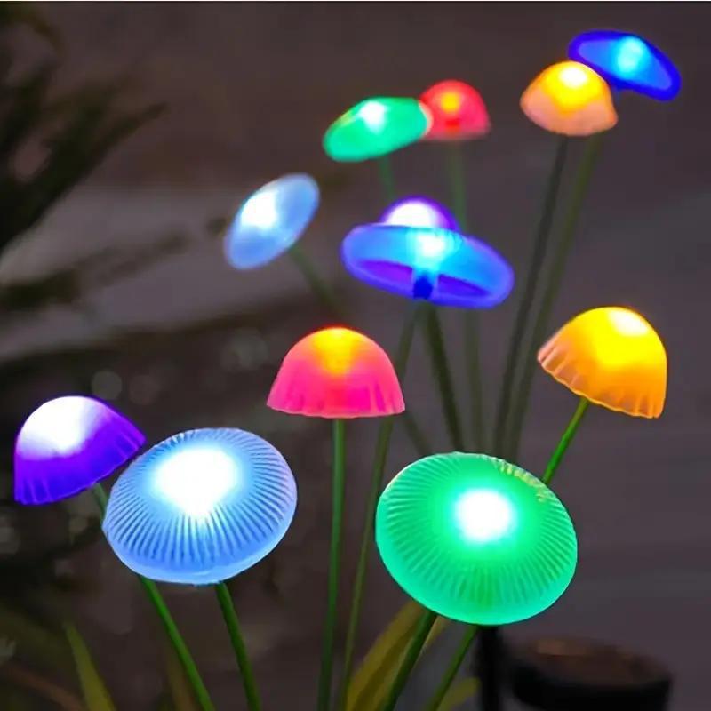 yinhendengshi Solar Ground Mushroom Light（50pcs/box）Easy to install   High quality performance  Outdoor waterproofing