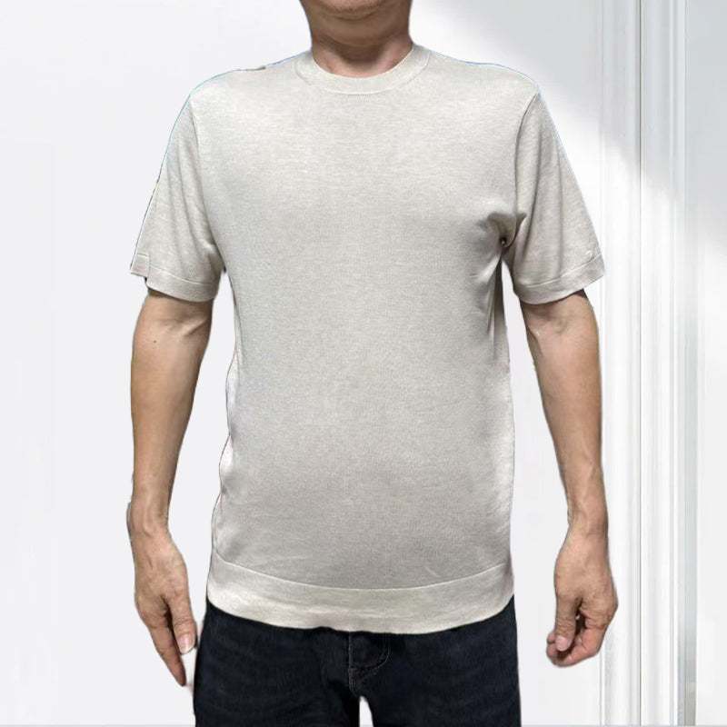 jiaoyifushi  Mens Crew Neck Short Sleeve Pullover（Price Enquiry  Starting from 100） Cotton Breathable  Casual Versatile