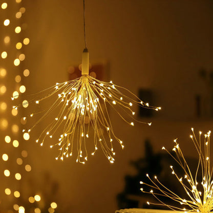 yinhendengshi Solar Hanging Fireworks Lights（50pcs/box）Easy to install   High quality performance  Outdoor waterproofing