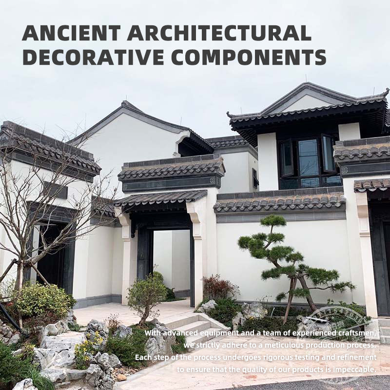 sanweiyishu  Ancient Architecture Decorative Components Antique-Style Wood Carvings & Stone Carvings Custom Dougong, QueTi & Door/Window Latticework(Please consult customer service for pricing)