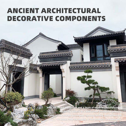 sanweiyishu  Ancient Architecture Decorative Components Antique-Style Wood Carvings & Stone Carvings Custom Dougong, QueTi & Door/Window Latticework(Please consult customer service for pricing)