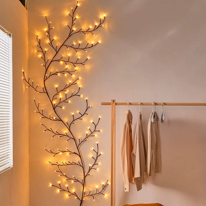 yinhendengshi  LED Vine Lights（40pcs/box）Wall-mountable  High-quality performance  Can be bent at will