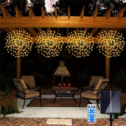 yinhendengshi Solar Hanging Fireworks Lights（50pcs/box）Easy to install   High quality performance  Outdoor waterproofing