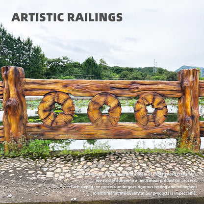 sanweiyishu Artistic Railings Wrought Iron Carved / Aluminum Alloy Customized for Indoor & Outdoor Stairs, Balconies & Courtyards(Please consult customer service for pricing)