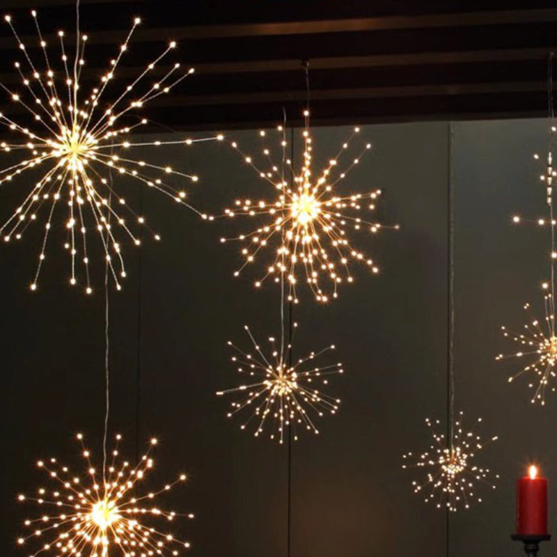 yinhendengshi Solar Hanging Fireworks Lights（50pcs/box）Easy to install   High quality performance  Outdoor waterproofing