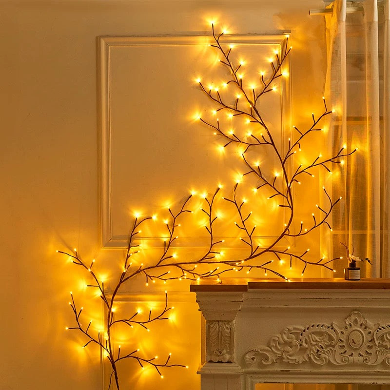 yinhendengshi  LED Vine Lights（40pcs/box）Wall-mountable  High-quality performance  Can be bent at will