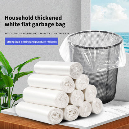 jinbowang White flat - mouth garbage bags（Price consultation）Thickened and capable of bearing heavy loads, leak-proof and durable