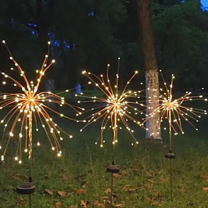 yinhendengshi Solar Ground Plug 8 Function Fireworks Light（100pcs/box） Easy to install  High quality performance   Outdoor waterproofing