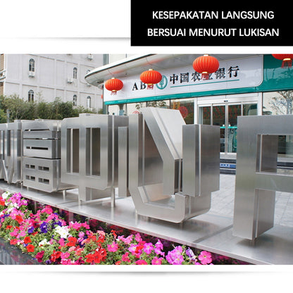 CHUANZHICHENG Stainless steel double-sided stereo characters customized 3D stereo fonts customized landing characters landscape characters slope characters luminescence