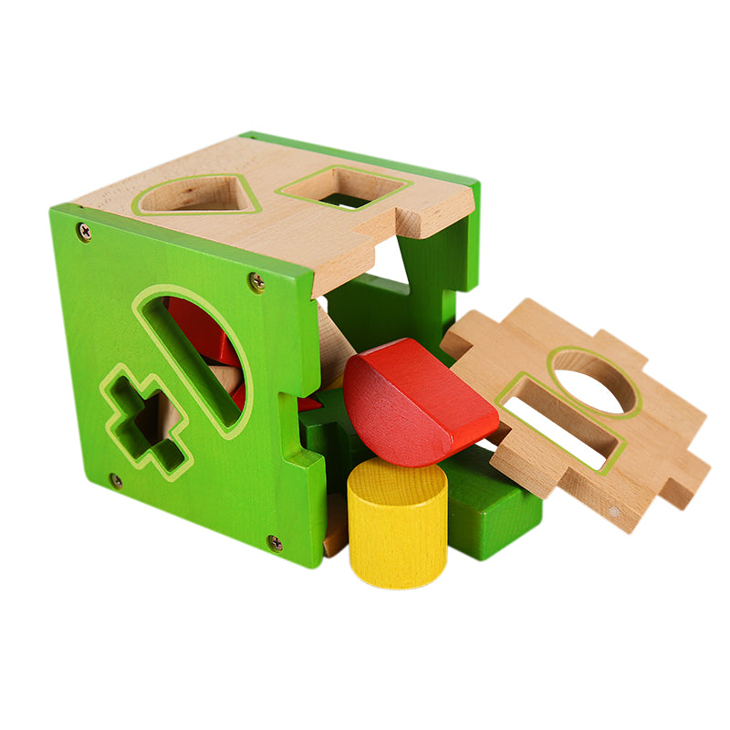 LONGSHENG Shape cognition box Baby Christmas Gift box Shape matching cognition box Pairing box
