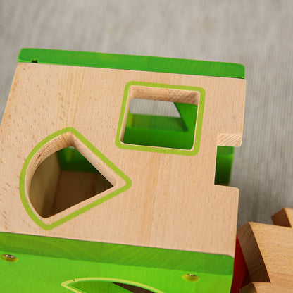 LONGSHENG Shape cognition box Baby Christmas Gift box Shape matching cognition box Pairing box