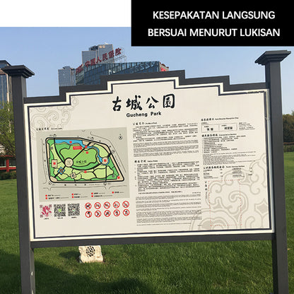CHUANZHICHENG Large spiritual fortress guide sign, outdoor sign, parking lot sign, shopping mall guide sign