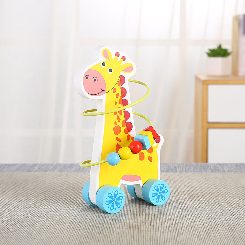 LONGSHENG Three-in-one wisdom Educational toy Children's wooden toy assembly