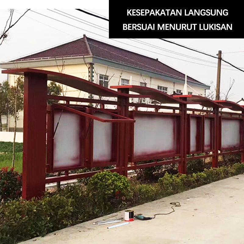 CHUANZHICHENG Stainless steel bulletin board antique bulletin board outdoor values culture board display stand