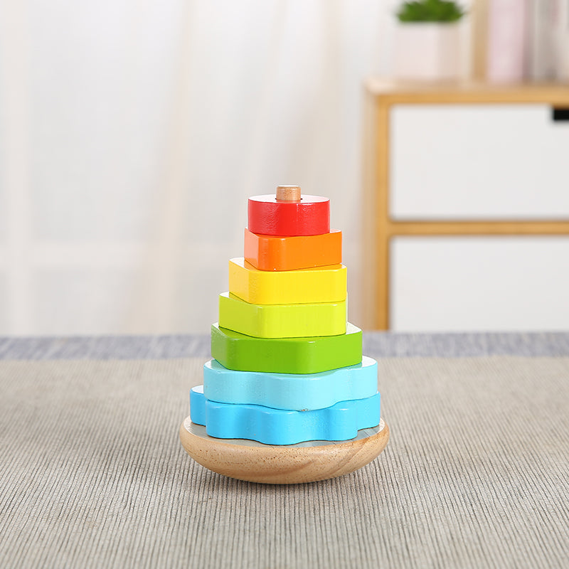 LONGSHENG Three-in-one wisdom Educational toy Children's wooden toy assembly