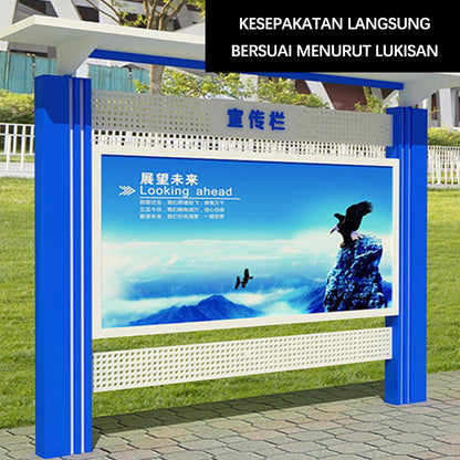 CHUANZHICHENG Stainless steel bulletin board antique bulletin board outdoor values culture board display stand