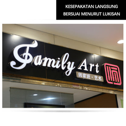CHUANZHICHENG Stainless steel back luminous character custom-made edging luminous character signboard door head outdoor shop led card production