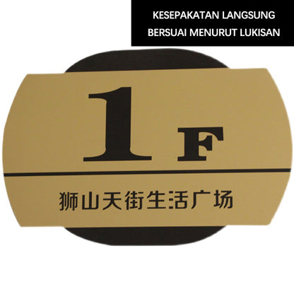CHUANZHICHENG Community stainless steel building brand antique villa unit brand real estate digital floor sign