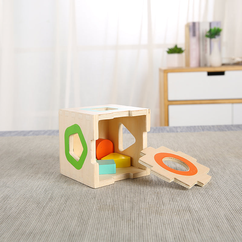 LONGSHENG Three-in-one wisdom Educational toy Children's wooden toy assembly